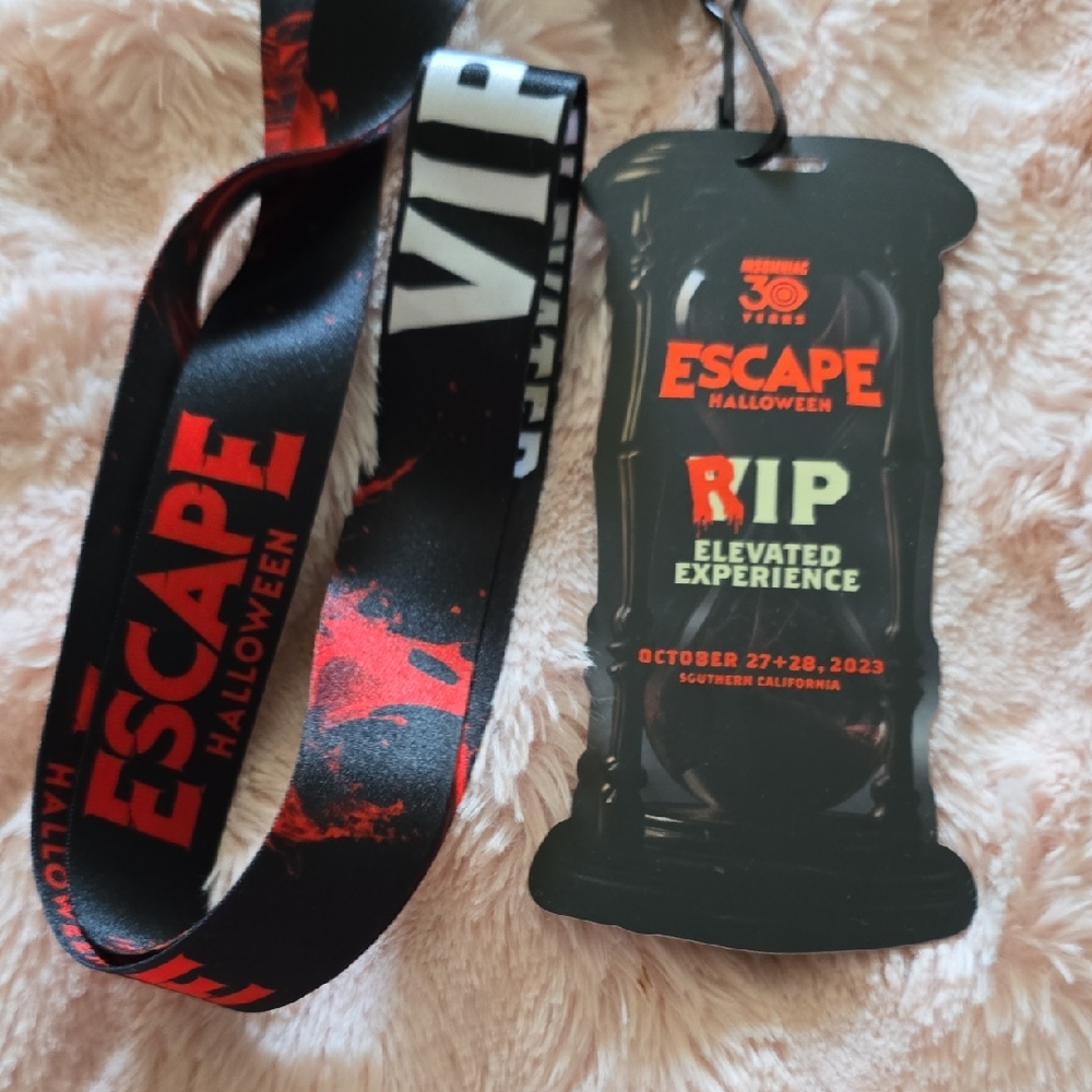 Escape Halloween 2023 VIP Lanyard